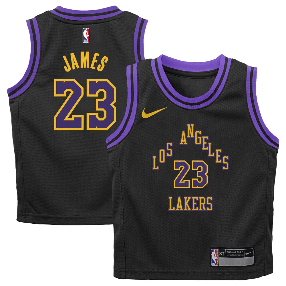 LeBron James Los Angeles Lakers Nike Infant 2023/24 Swingman Replica Jersey - City Edition - Black