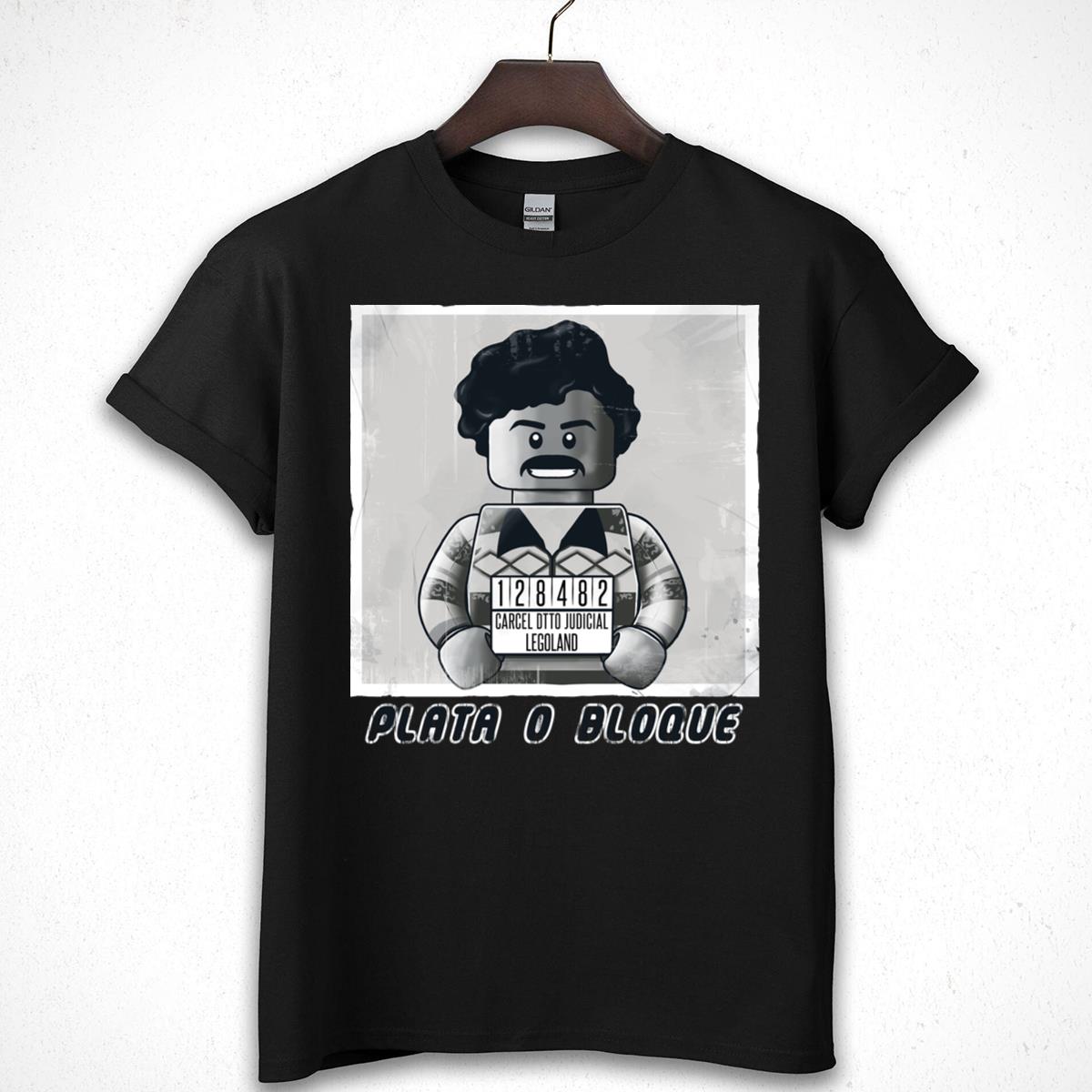 Lego Pablo Escobar Mugshot Funny Graphic T-Shirt