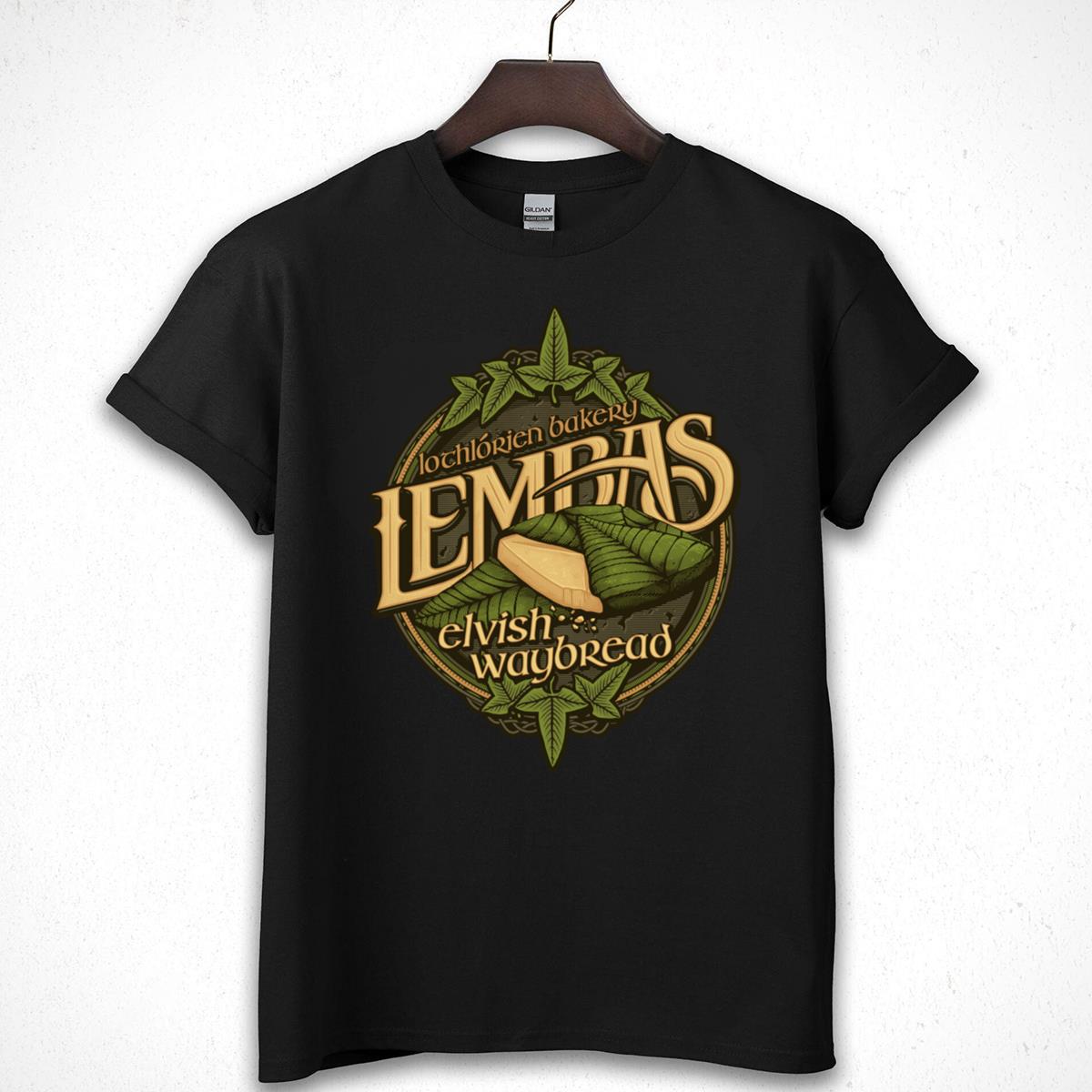 Lembas Bread Graphic T-Shirt - Elvish Waybread Lord of the Rings Tee