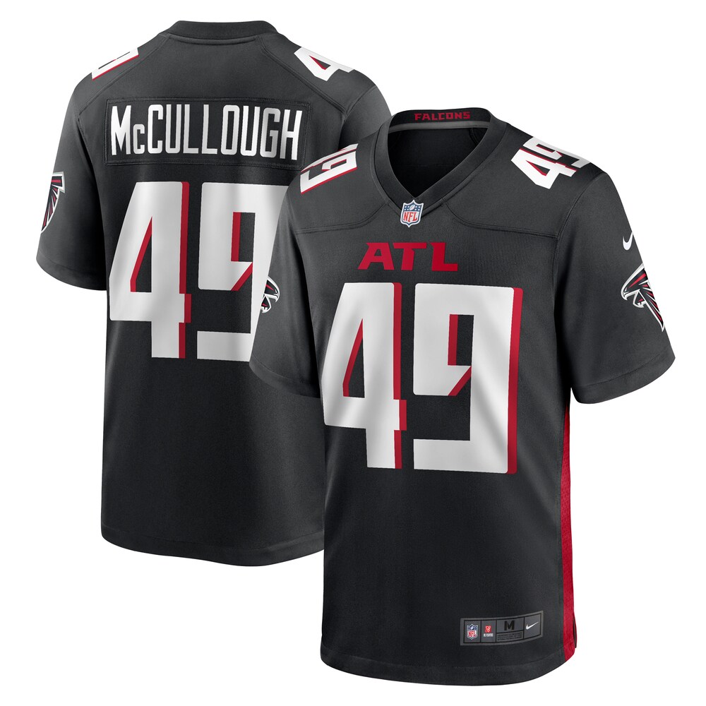 Liam McCullough Atlanta Falcons Team Game Jersey |  Black