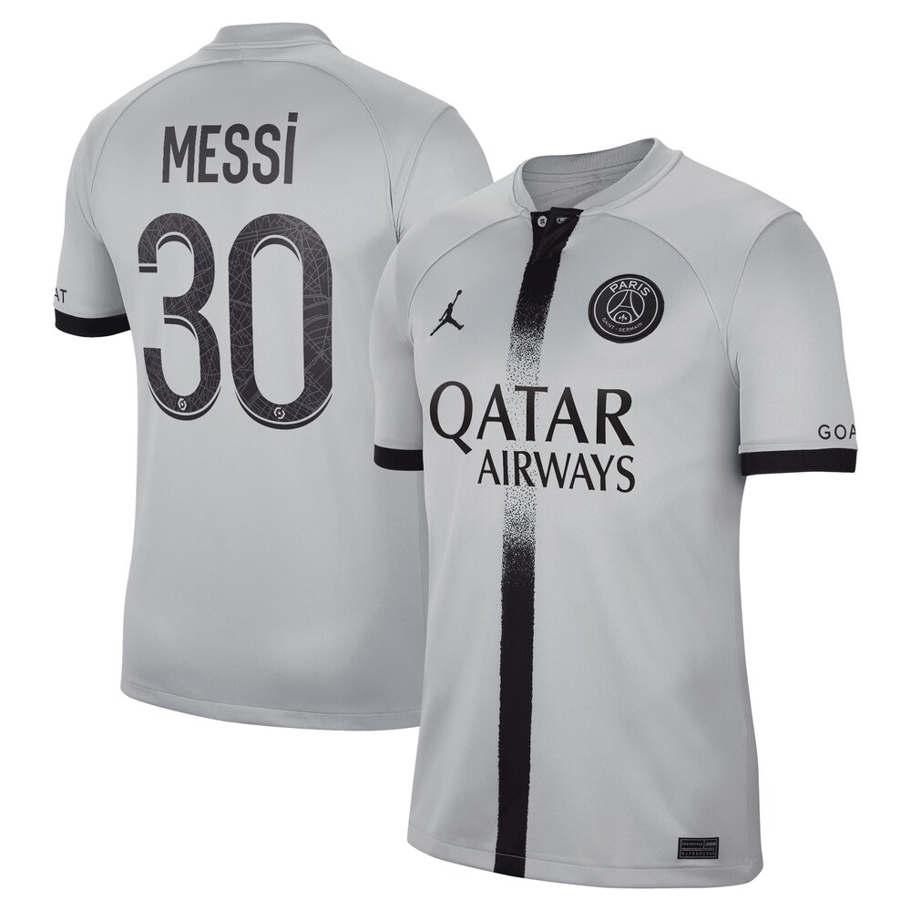 Lionel Messi Paris Saint-Germain Nike 2022/23 Away Breathe Stadium Replica Player Jersey - Black