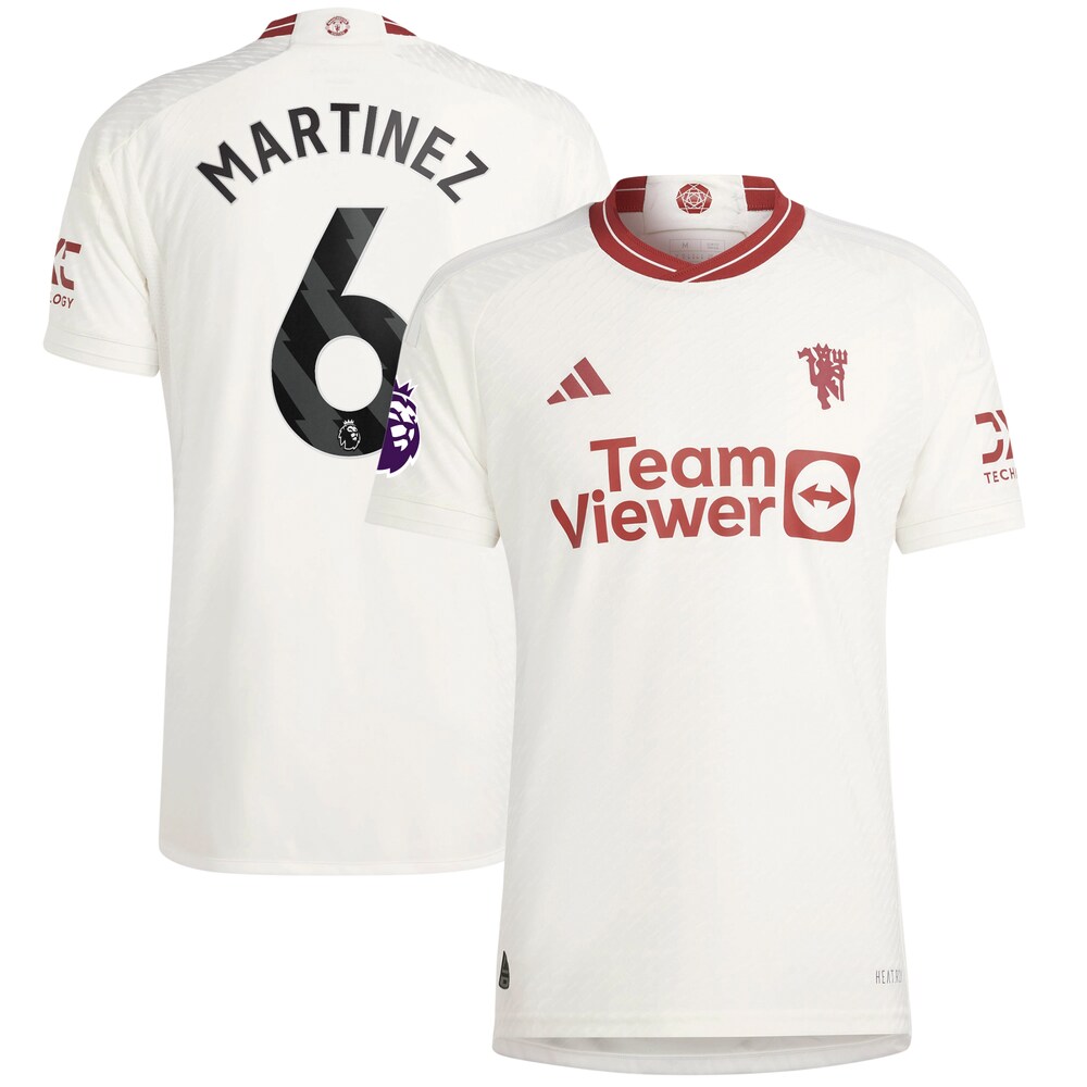 Lisandro MartÃ­nez Manchester United 2023/24 Third Player Jersey - White