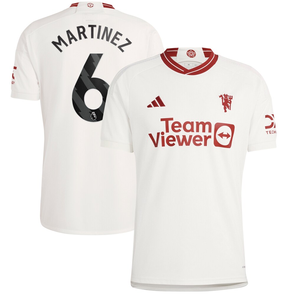 Lisandro MartÃ­nez Manchester United 2023/24 Third Replica Player Jersey - White