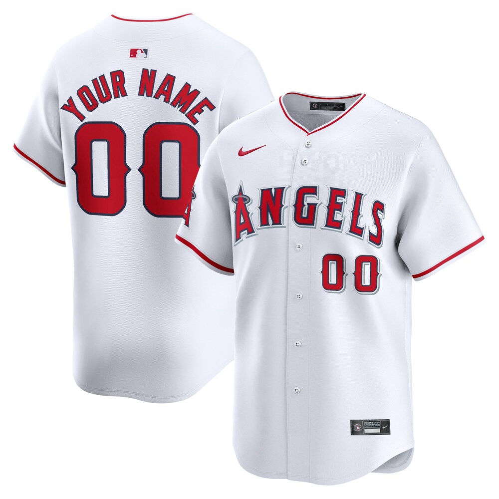 Los Angeles Angels Youth Home Limited Custom Jersey - White