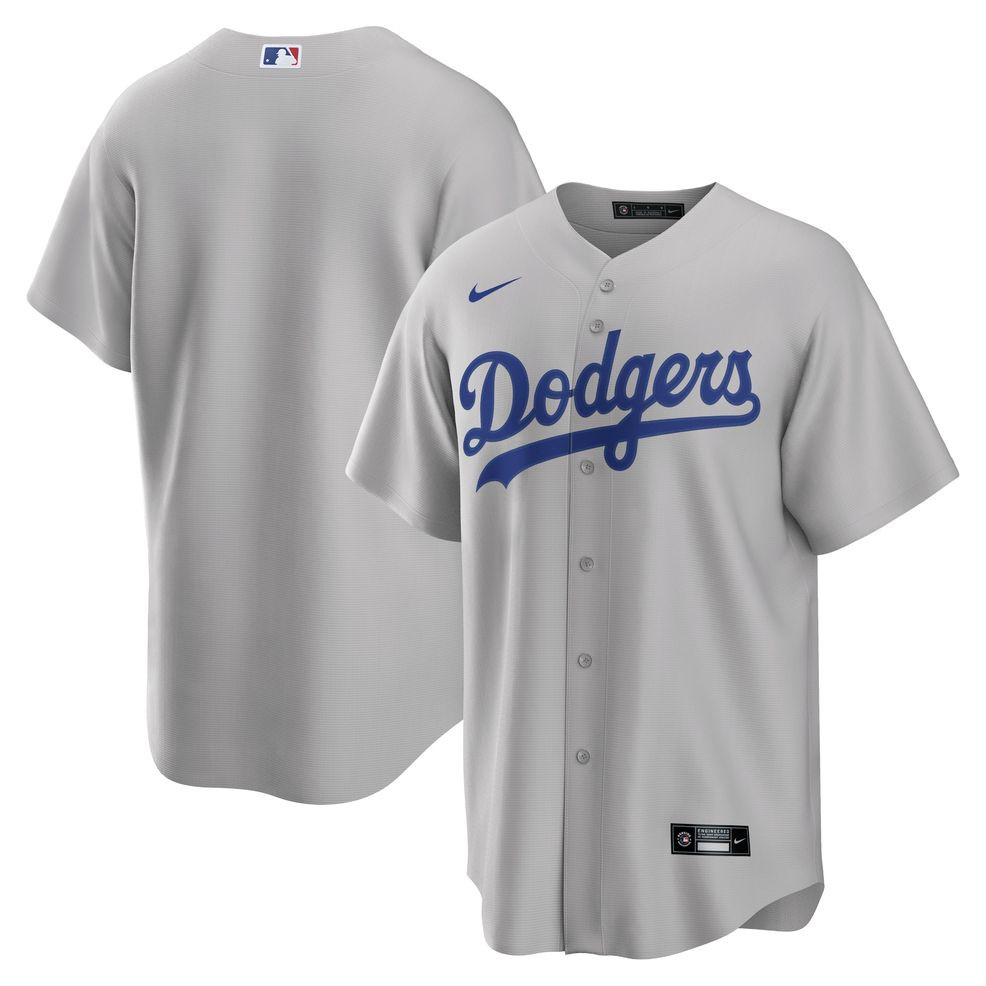 Los Angeles Dodgers Nike Alternate Replica Team Jersey &#8211; Gray