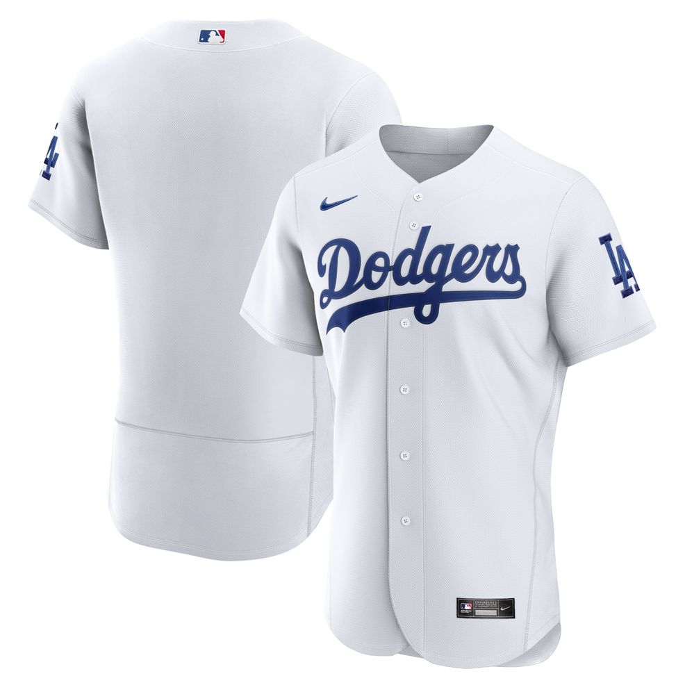 Los Angeles Dodgers Nike Home Authentic Team Jersey &#8211; White