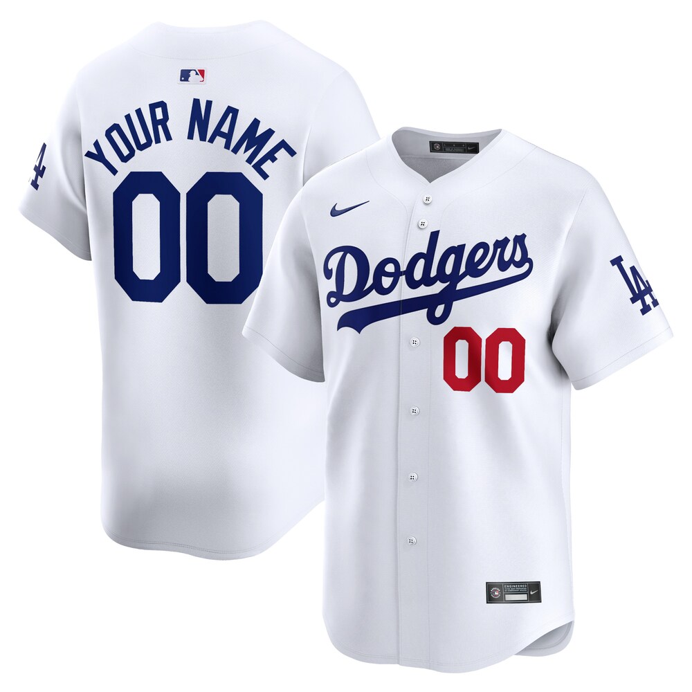 Los Angeles Dodgers Youth Home Limited Custom Jersey - White