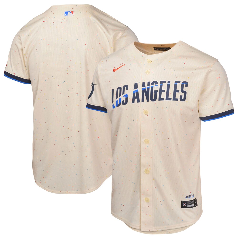 Los Angeles Dodgers Youth 2024 City Connect Limited Jersey | Cream