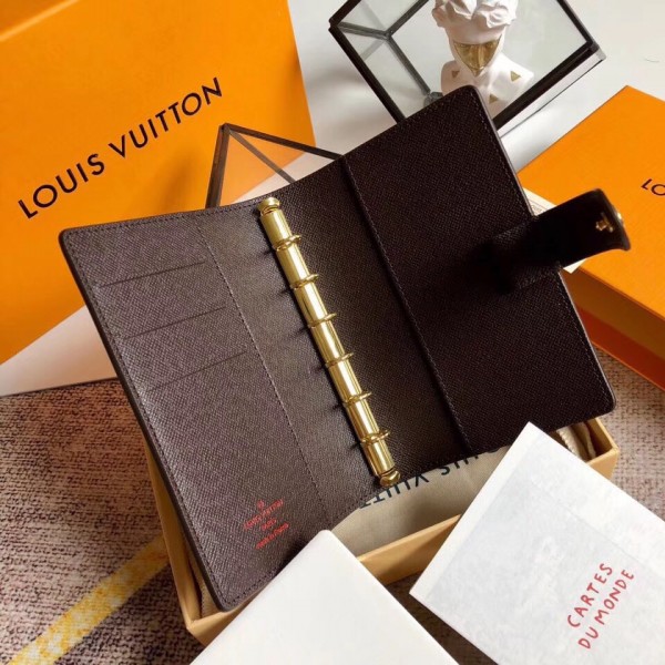 Louis Vuitton Small Ring Agenda Cover Damier Ebene R20700 Storezily
