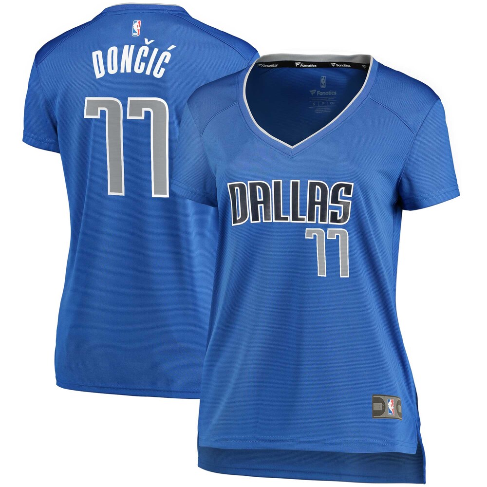 Luka DonÄiÄ‡ Dallas Mavericks Fanatics Branded Women's Fast Break Replica Player Jersey - Blue - Icon Edition