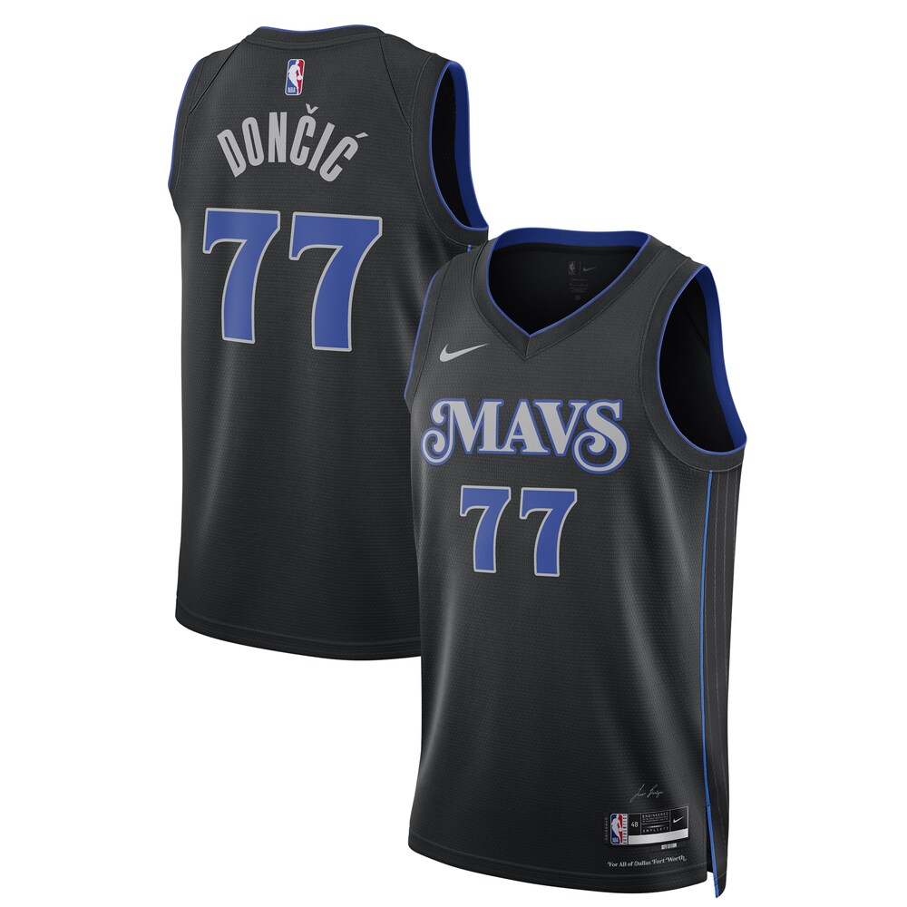 Luka DonÄiÄ‡ Dallas Mavericks Nike Unisex 2023/24 Swingman Jersey - Black - City Edition