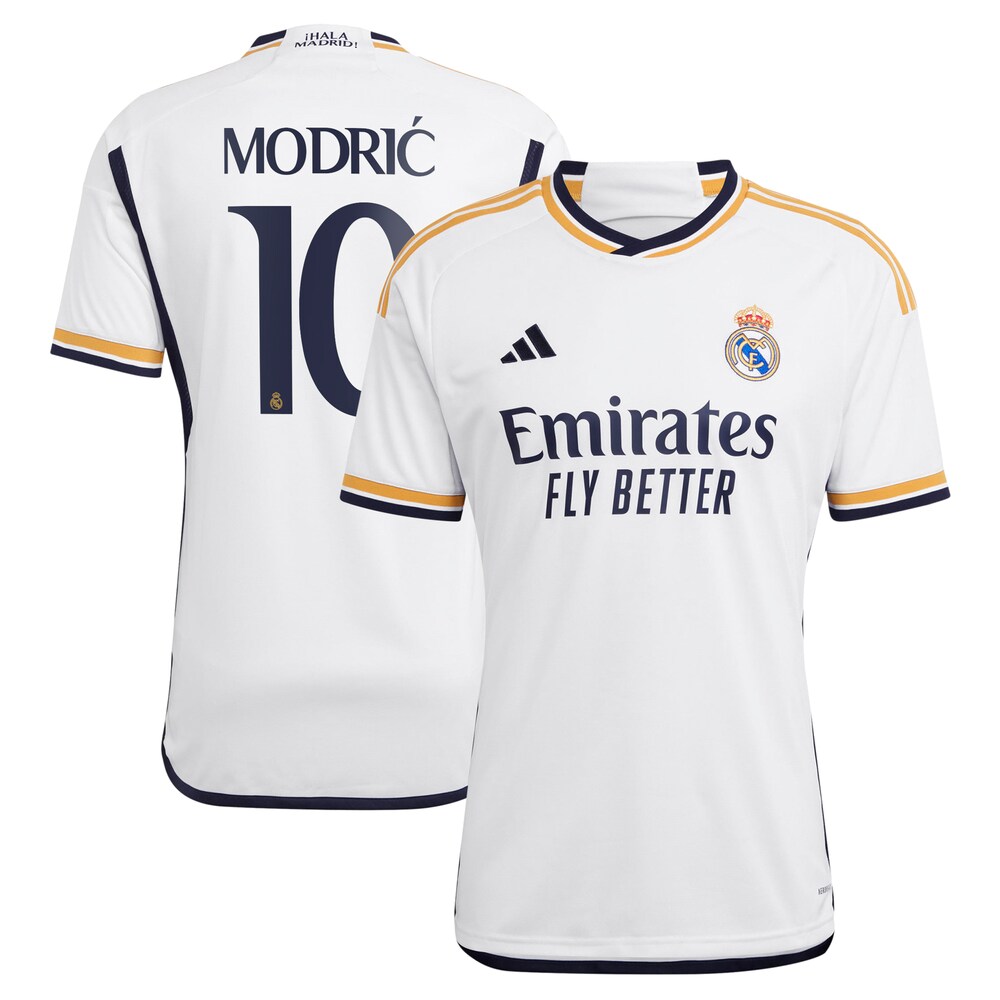Luka Modric Real Madrid 2023/24 Home Replica Jersey - White