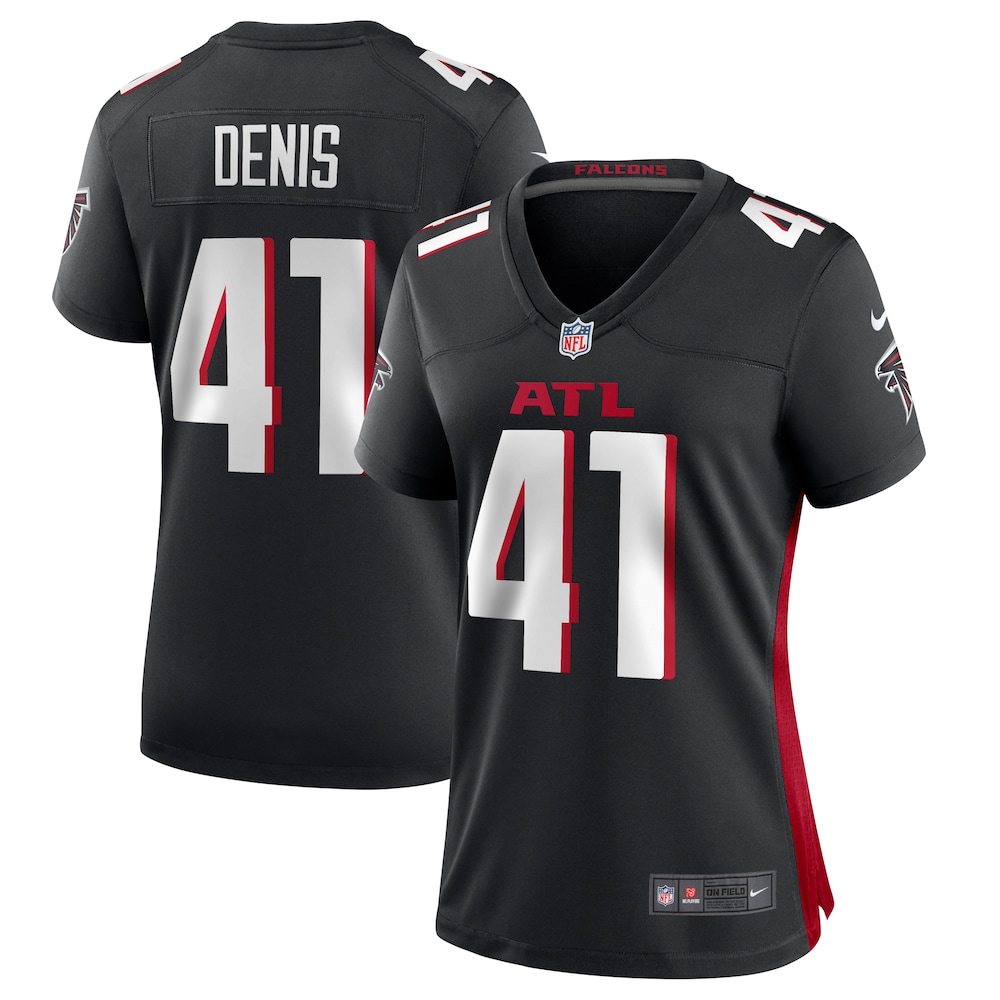 Lukas Denis Atlanta Falcons Women's  Game Jersey -  Black