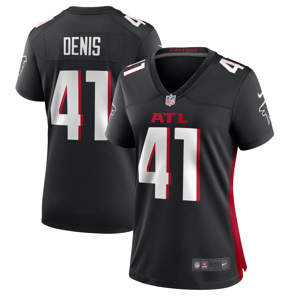 Lukas Denis Atlanta Falcons Nike Women's  Game Jersey -  Black