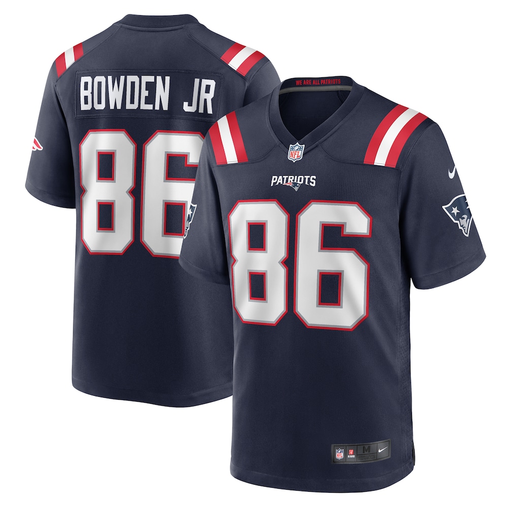 Lynn Bowden Jr. New England Patriots Home Game Player Jersey | Navy