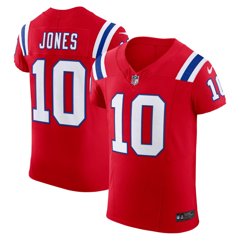 Mac Jones New England Patriots Alternate Vapor F.U.S.E. Elite Jersey | Red