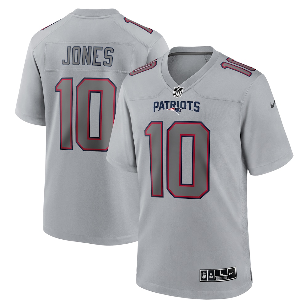 Mac Jones New England Patriots Atmosphere Fashion Game Jersey | Gray