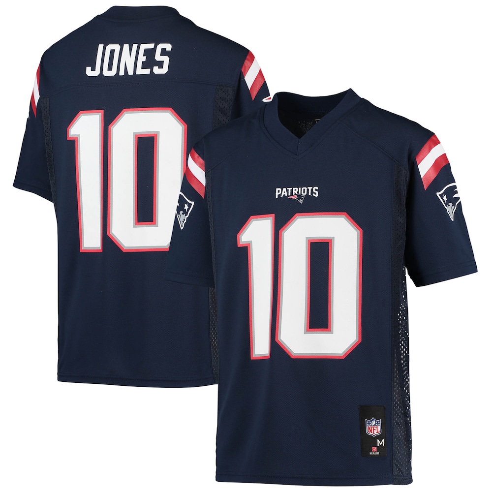 Mac Jones New England Patriots Youth Replica Player Jersey | Navy