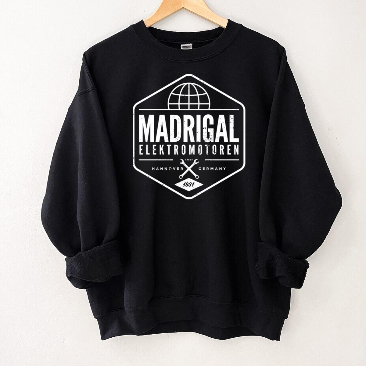 Madrigal Elektromotoren Vintage Mechanic Wrench Globe Graphic T-Shirt