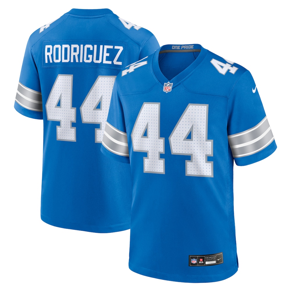 Malcolm Rodriguez Detroit Lions Game Jersey | Blue