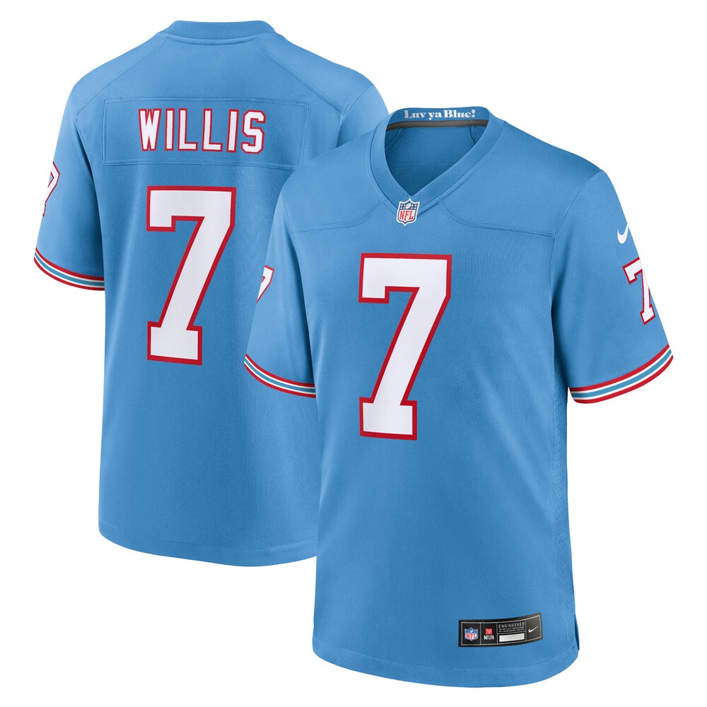 Malik Willis Tennessee Titans Youth Game Jersey - Light Blue