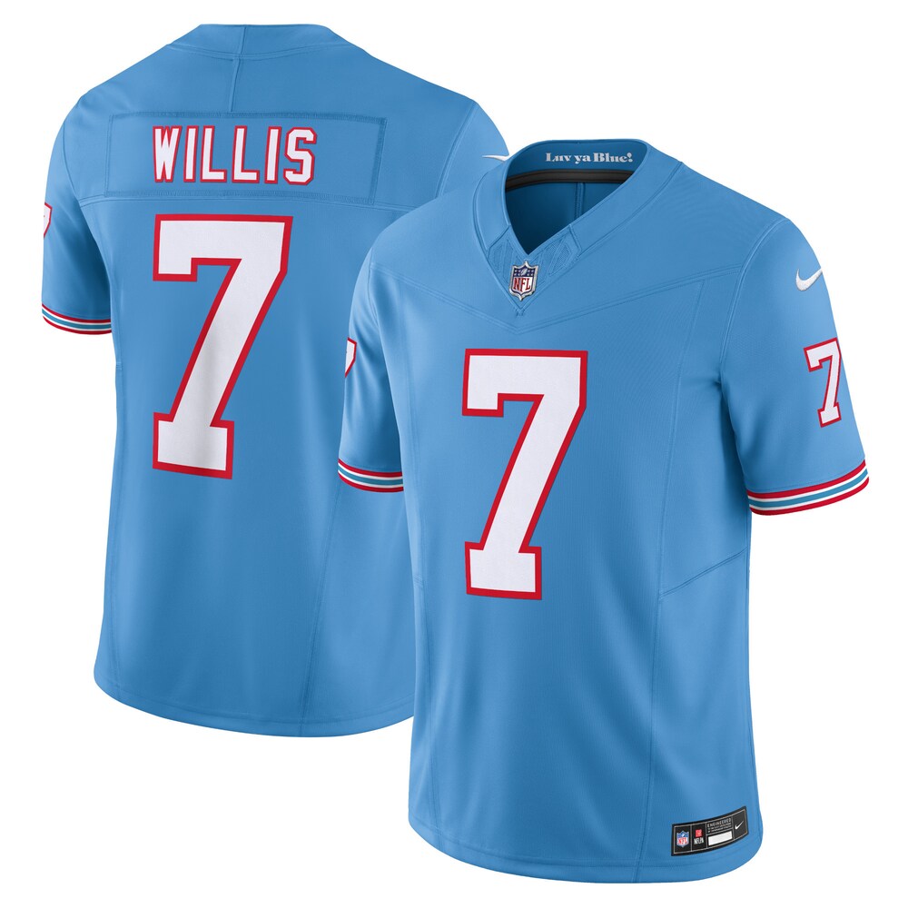 Malik Willis Tennessee Titans Vapor F.U.S.E. Limited Jersey | Light Blue