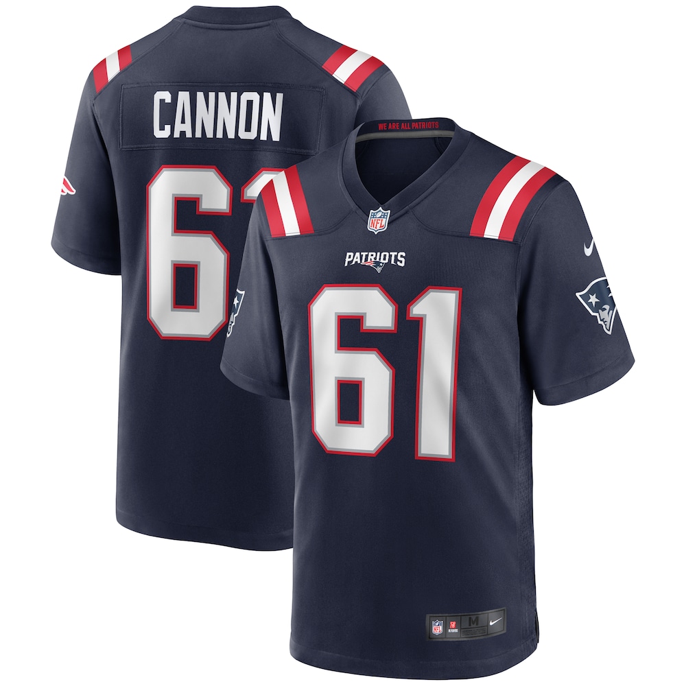 Marcus Cannon New England Patriots Game Jersey - Navy