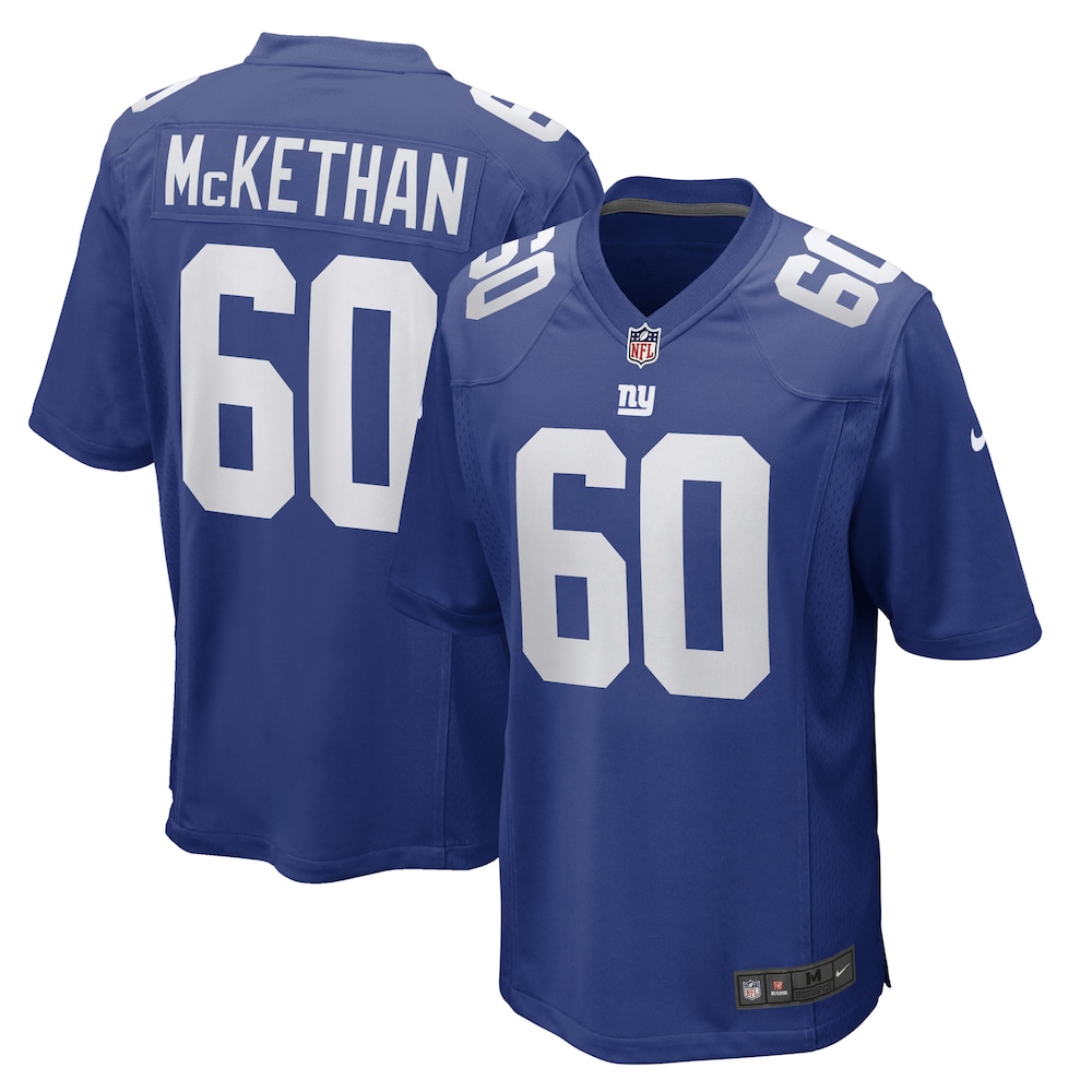 Marcus McKethan New York Giants Game Player Jersey | Royal