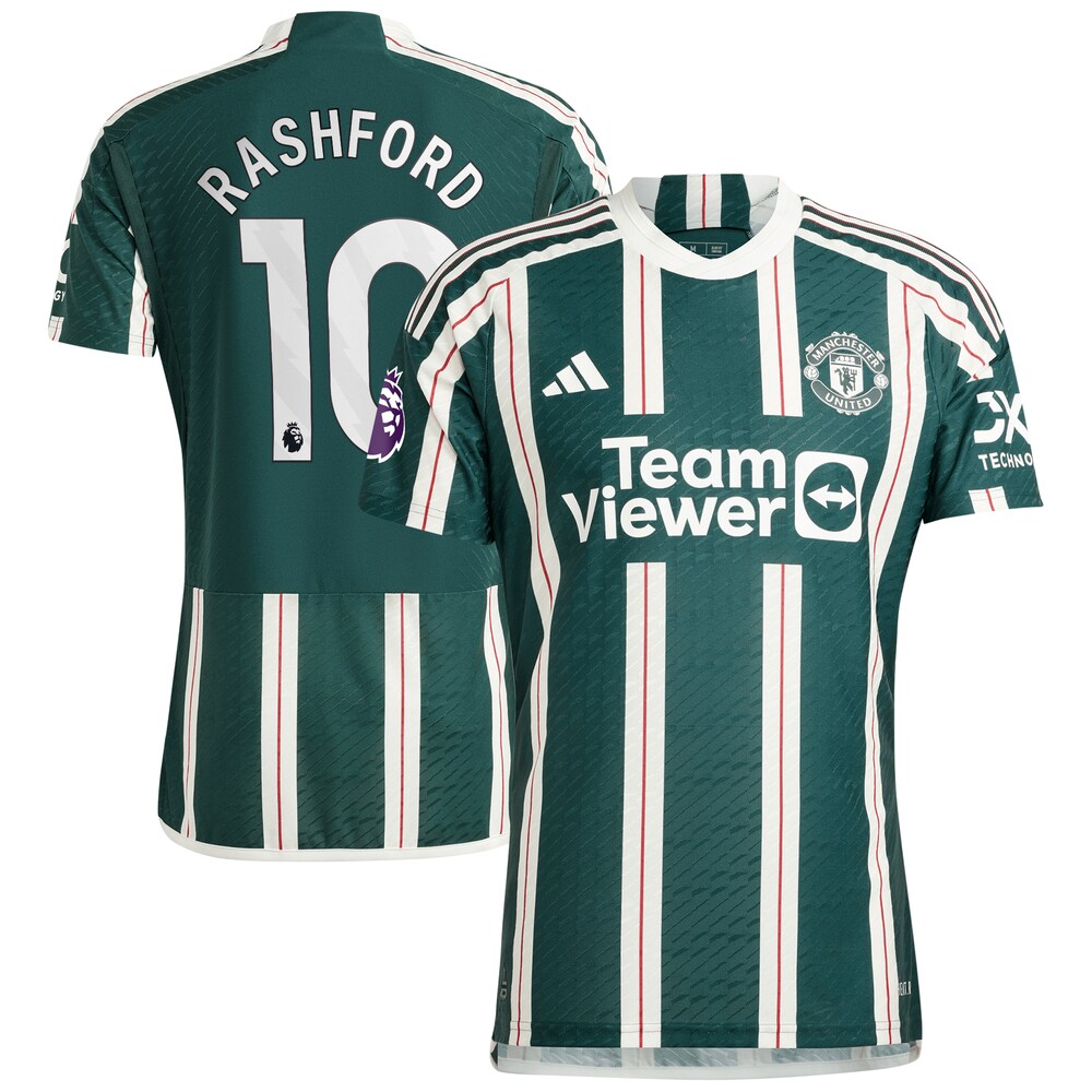 Marcus Rashford Manchester United 2023/24 Away Player Jersey - Green