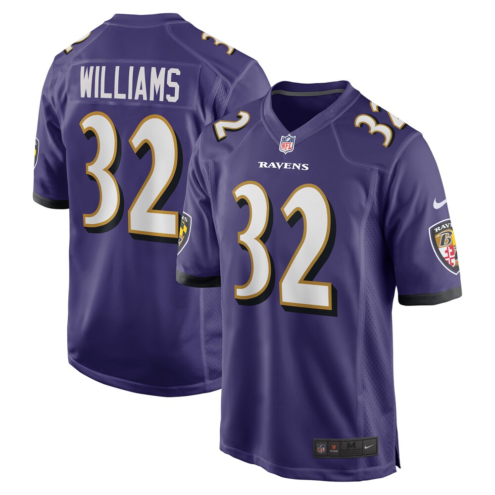 Marcus Williams Baltimore Ravens Game Jersey | Purple