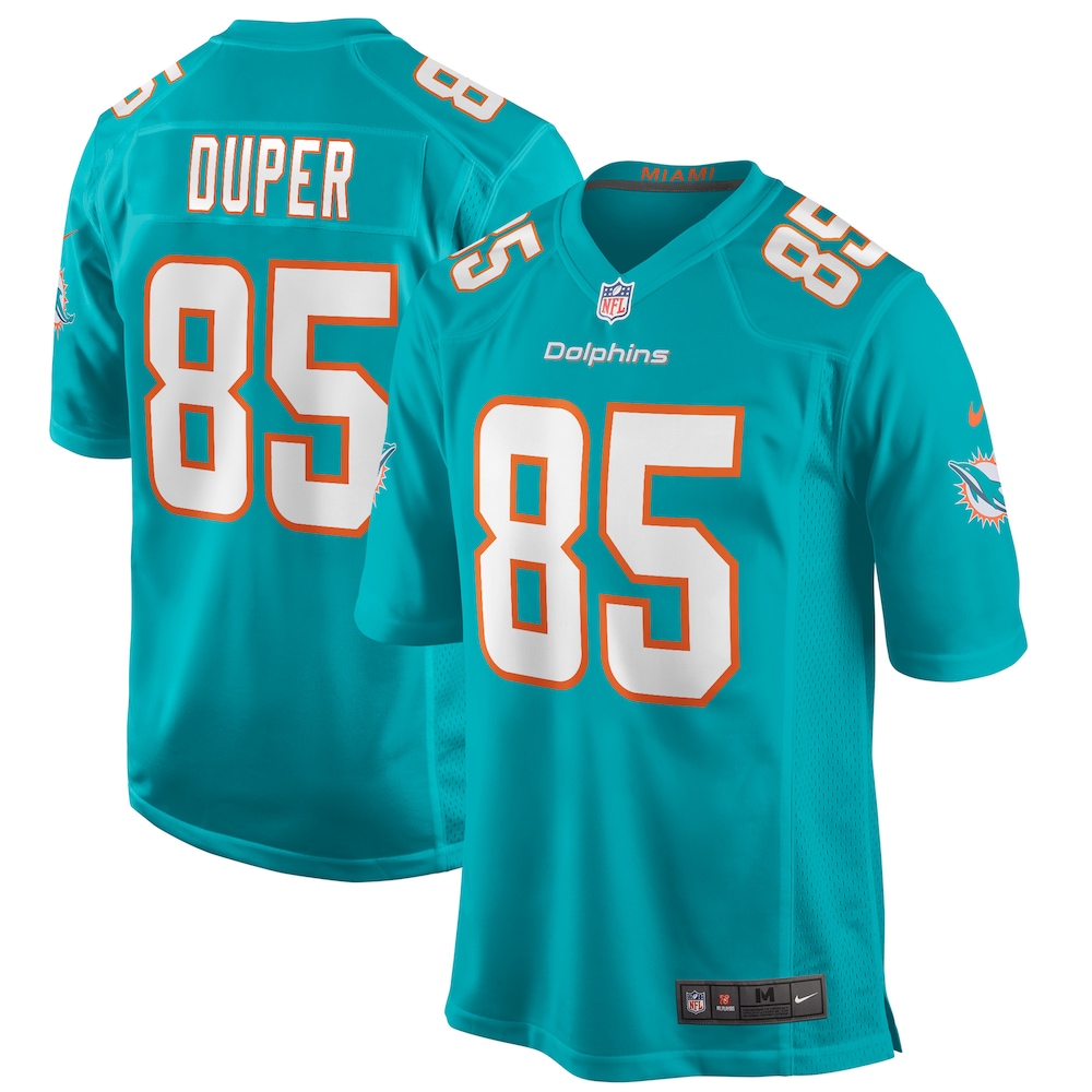 Mark Duper Miami Dolphins Game Retired Player Jersey - Aqua