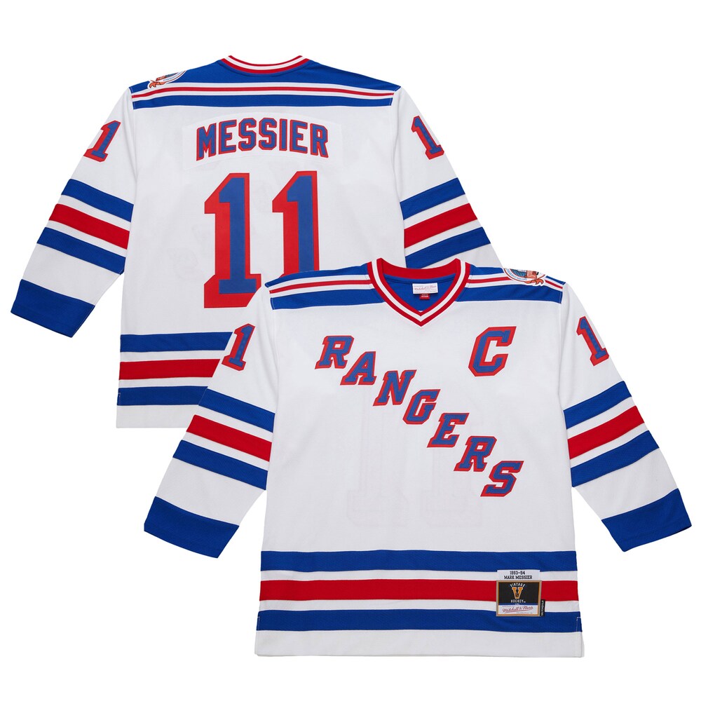 Mark Messier New York Rangers 1993-94 Power Play Jersey - White