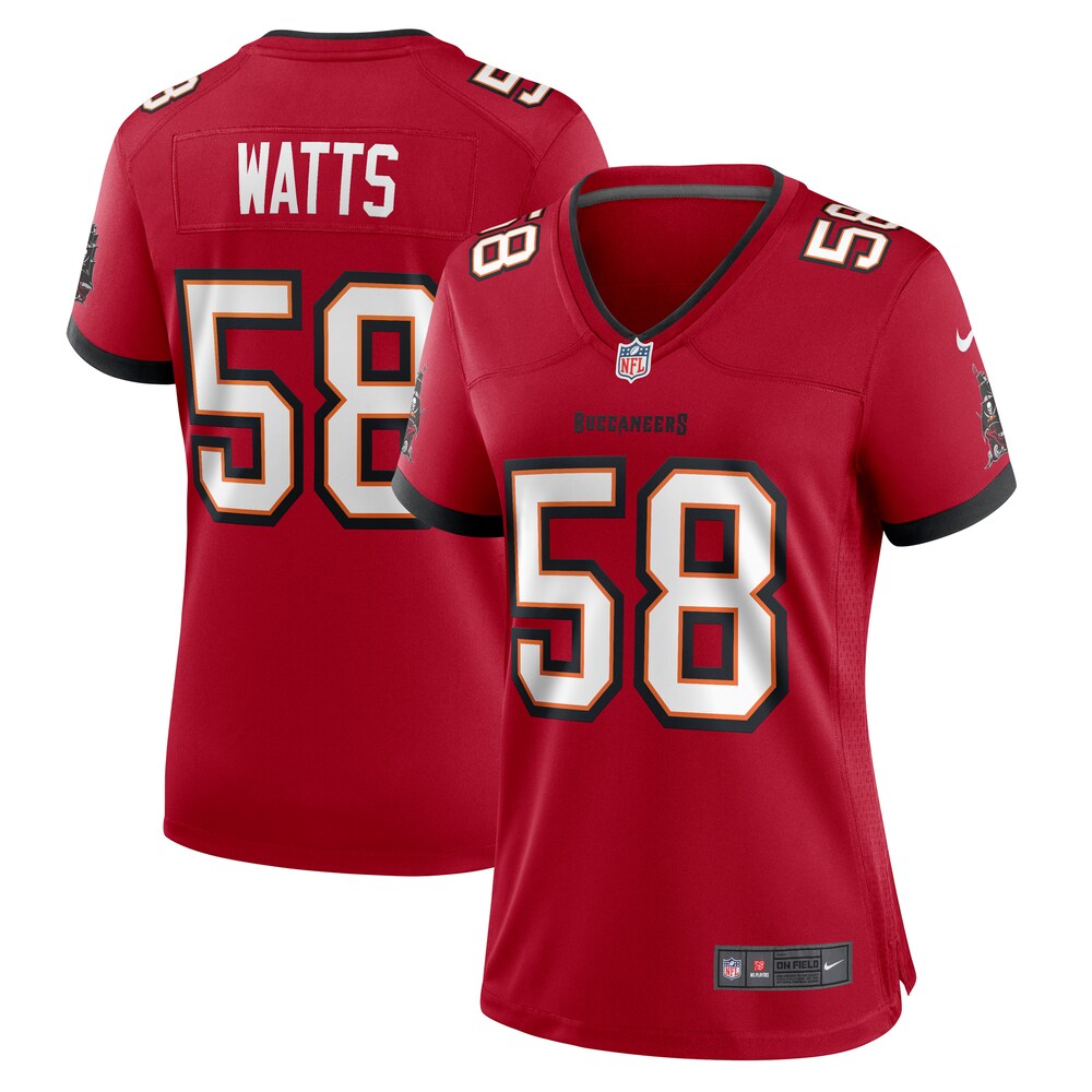 Markees Watts Tampa Bay Buccaneers Nike Women's  Game Jersey -  Red