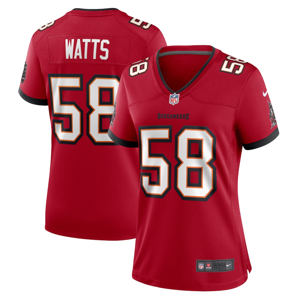 Markees Watts Tampa Bay Buccaneers Women's  Game Jersey |  Red