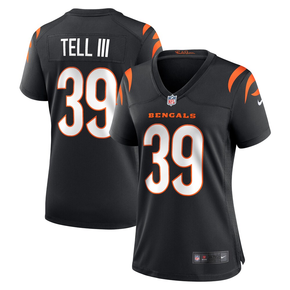 Marvell Tell III Cincinnati Bengals Women's Game Player Jersey - Black