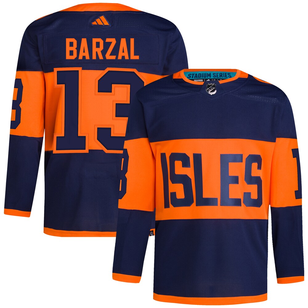 Mathew Barzal New York Islanders adidas 2024 NHL Stadium Series Primegreen Authentic Player Jersey – Navy