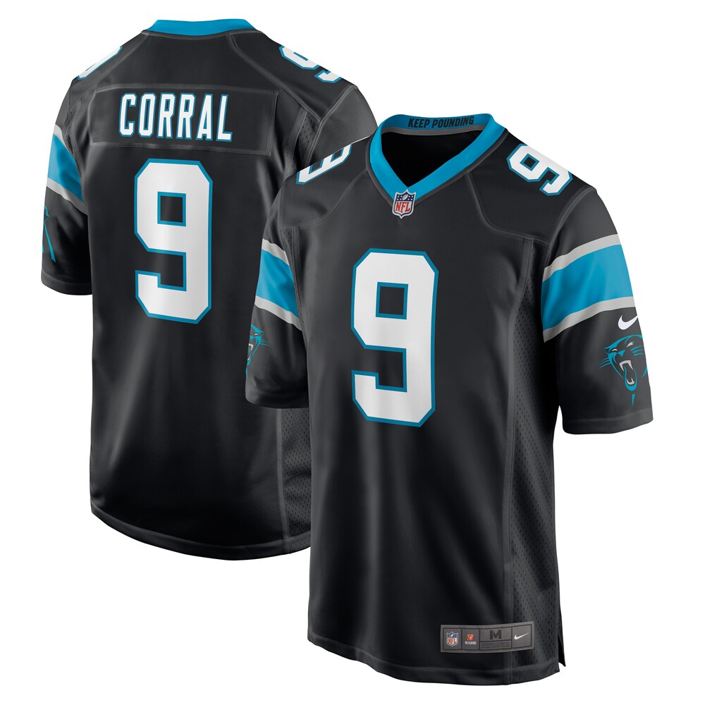 Matt Corral Carolina Panthers Player Game Jersey - Black