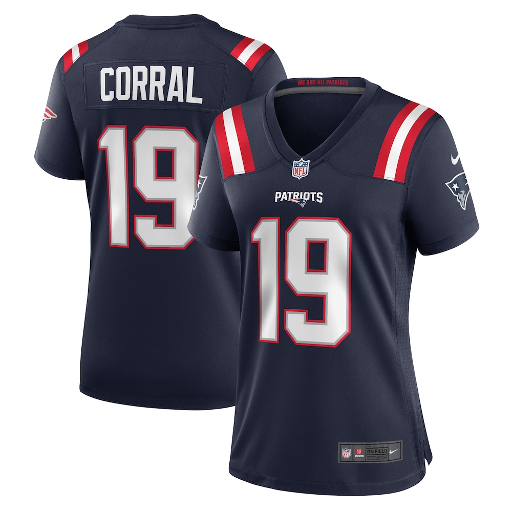 Matt Corral New England Patriots Women's Team Game Jersey -  Navy