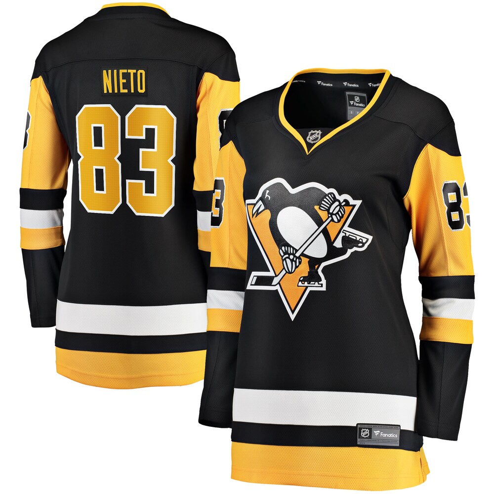 Matt Nieto Pittsburgh Penguins Fanatics Branded Women's Home Breakaway Player Jersey - Black