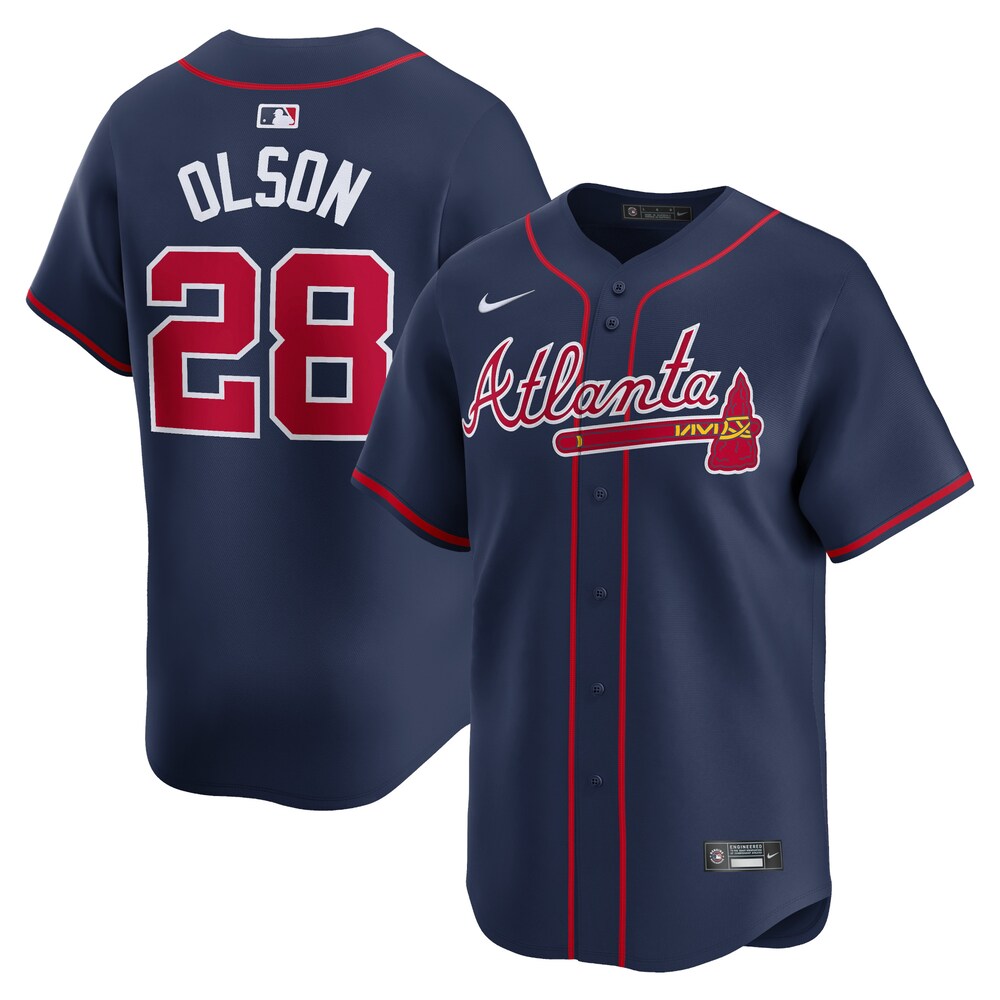 Matt Olson Atlanta Braves Alternate Limited Player Jersey – Navy