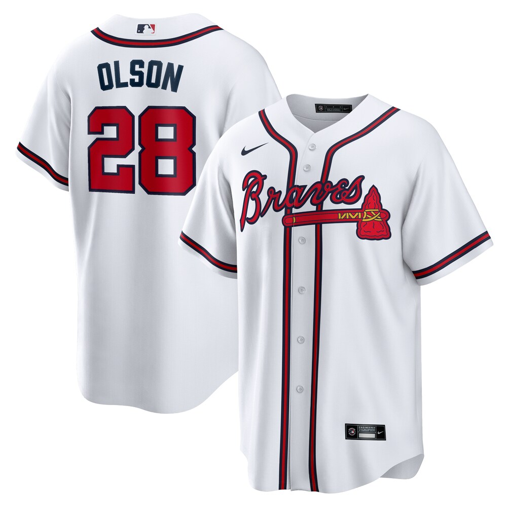 Matt Olson Atlanta Braves Home Replica Player Jersey - White