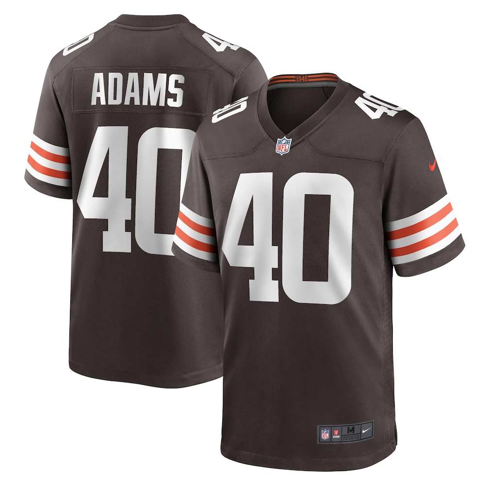 Matthew Adams Cleveland Browns Team Game Jersey -  Brown