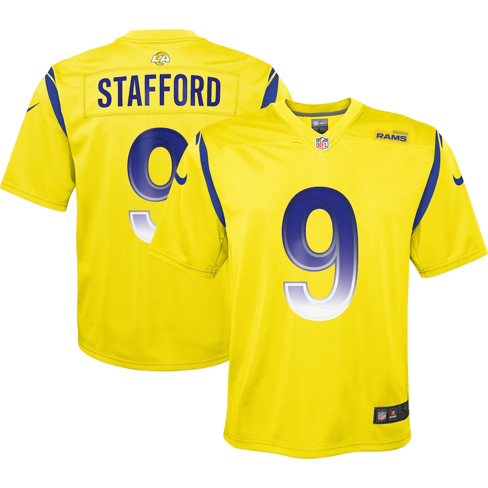 Matthew Stafford Los Angeles Rams Youth Inverted Game Jersey | Gold