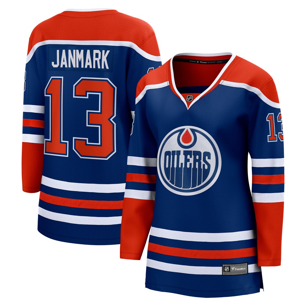 Mattias Janmark Edmonton Oilers Fanatics Branded Women's Home Breakaway Player Jersey - Royal