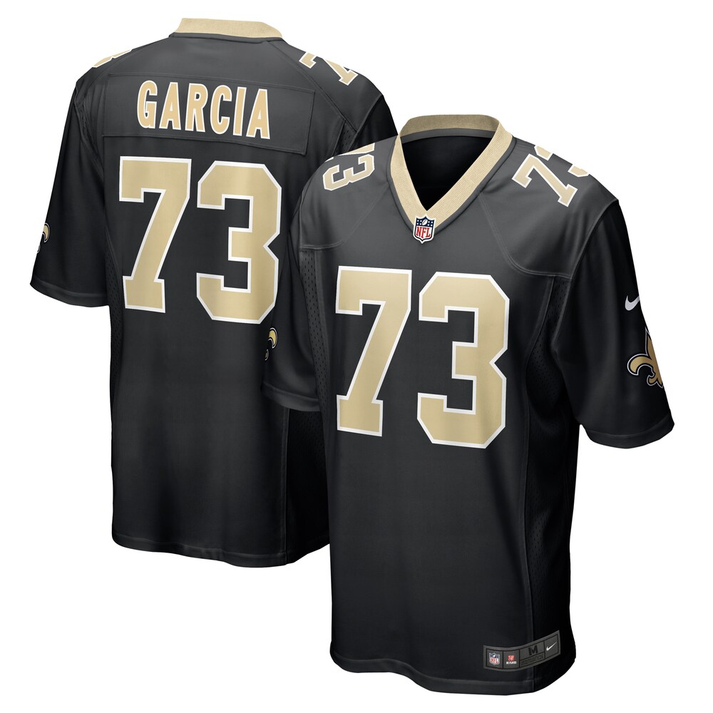 Max Garcia New Orleans Saints Team Game Jersey |  Black