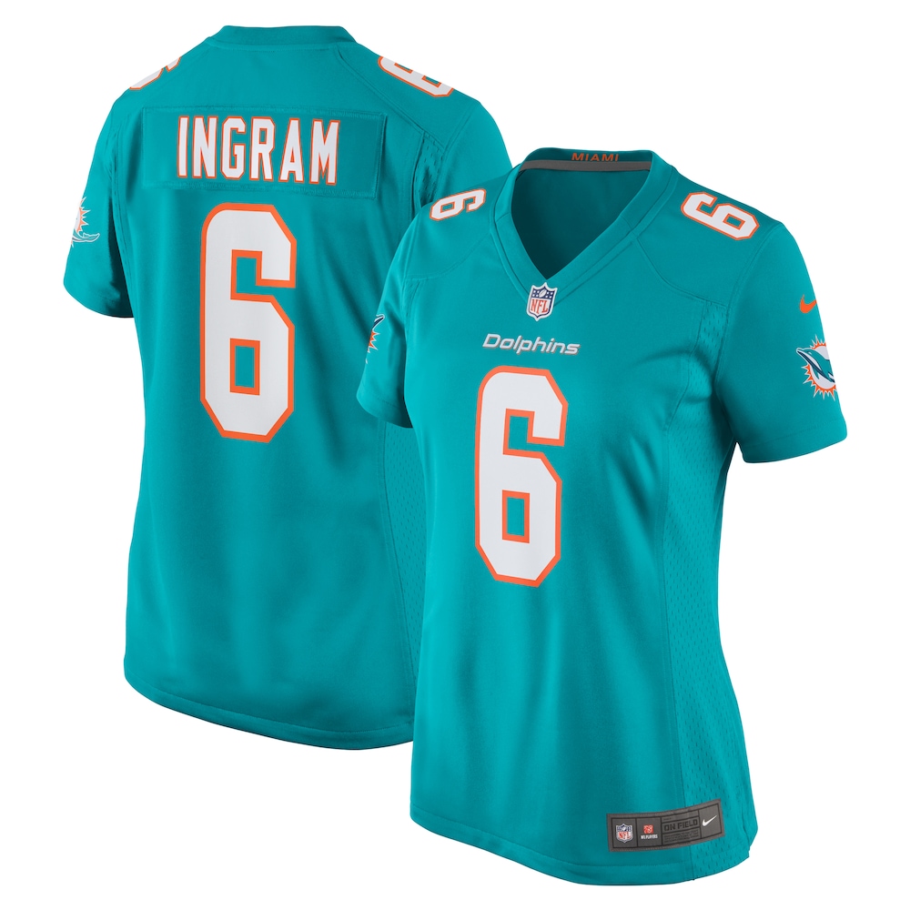 Melvin Ingram Miami Dolphins Women's Home Game Player Jersey - Aqua