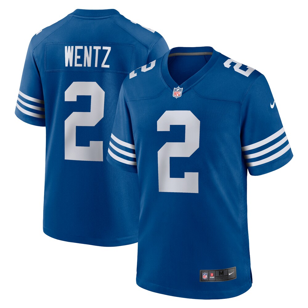 Men's Carson Wentz Royal Indianapolis Colts Alternate Game Jersey