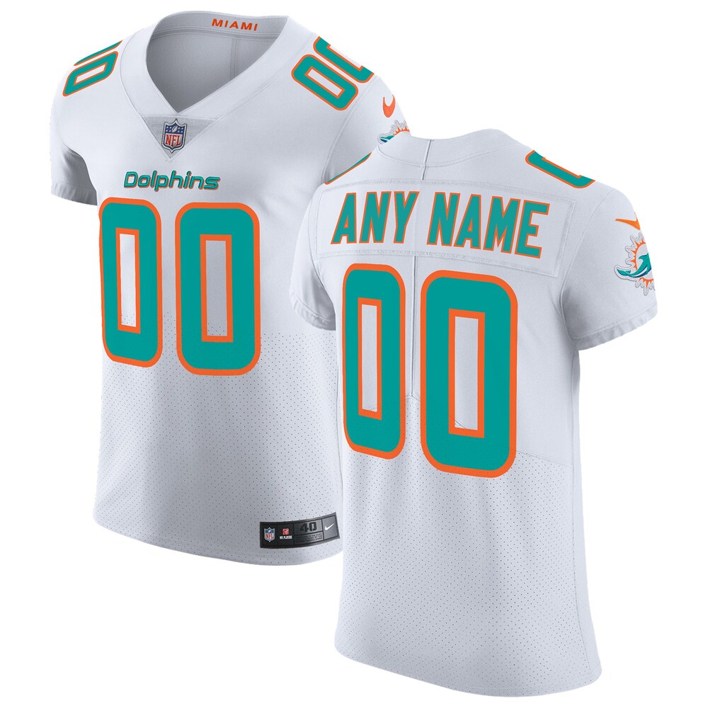 Miami Dolphins Vapor Untouchable Elite Custom Jersey | White