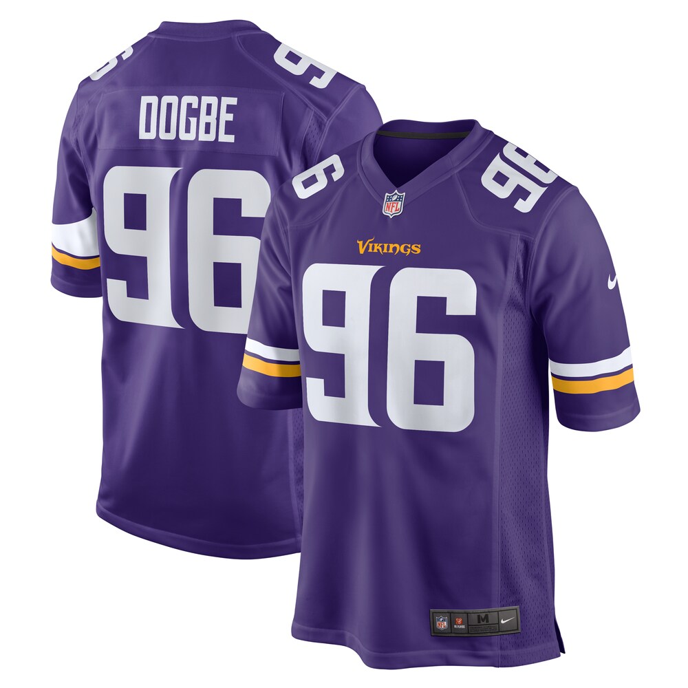 Michael Dogbe Minnesota Vikings Nike Team Game Jersey -  Purple