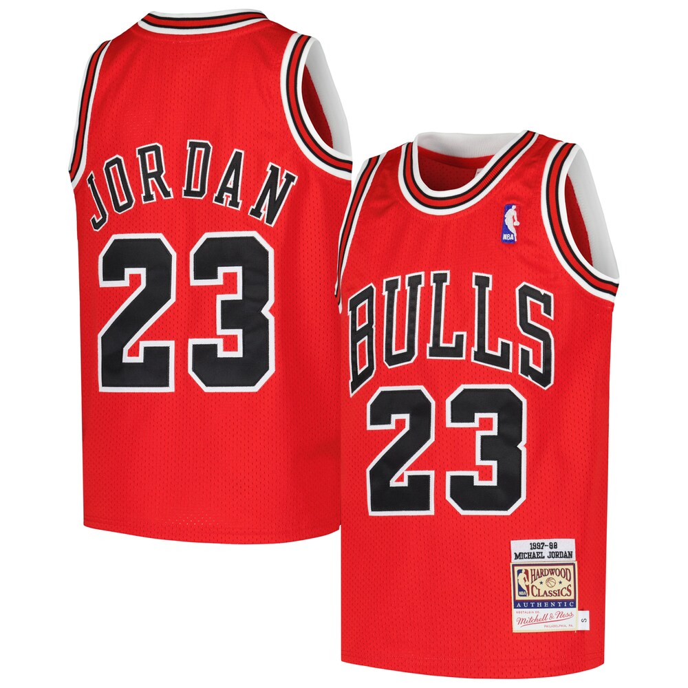 Michael Jordan Chicago Bulls Mitchell & Ness Youth Hardwood Classics 1997-98 Authentic Jersey - Red